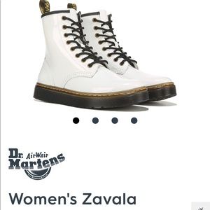 Doc Martens White Combat Boots